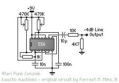 Schematic of the Atari Punk Console